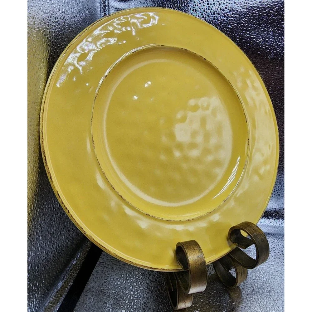 Pier 1 Martillo Mango Stoneware Dinner Plates (Set Of 4) READ!!!!!!!